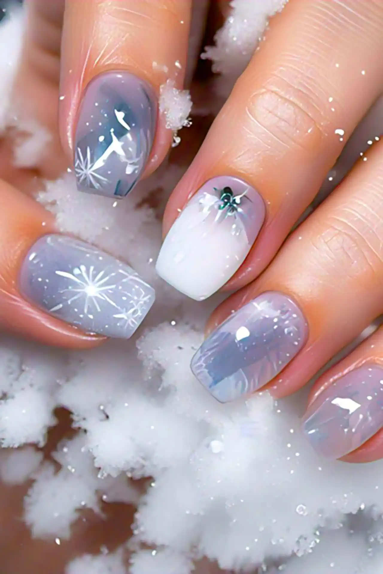 طرح ناخن خوشگل زمستونی 