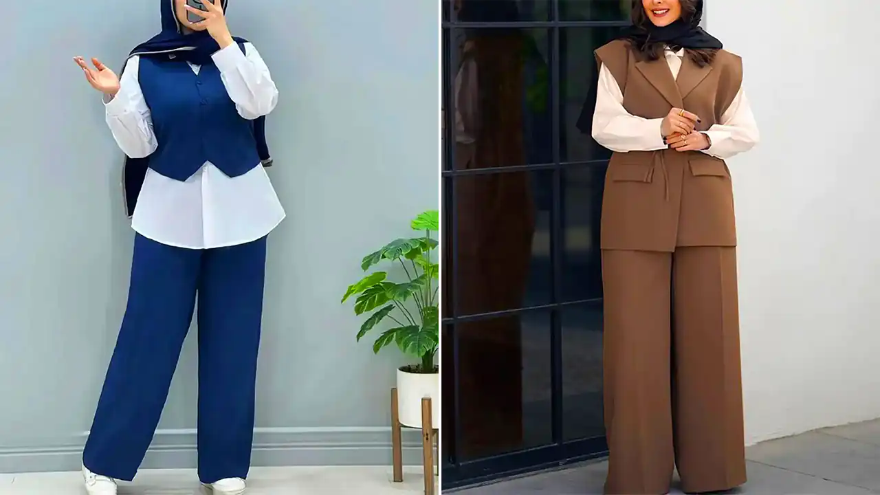 وست شلوار شیک زنانه