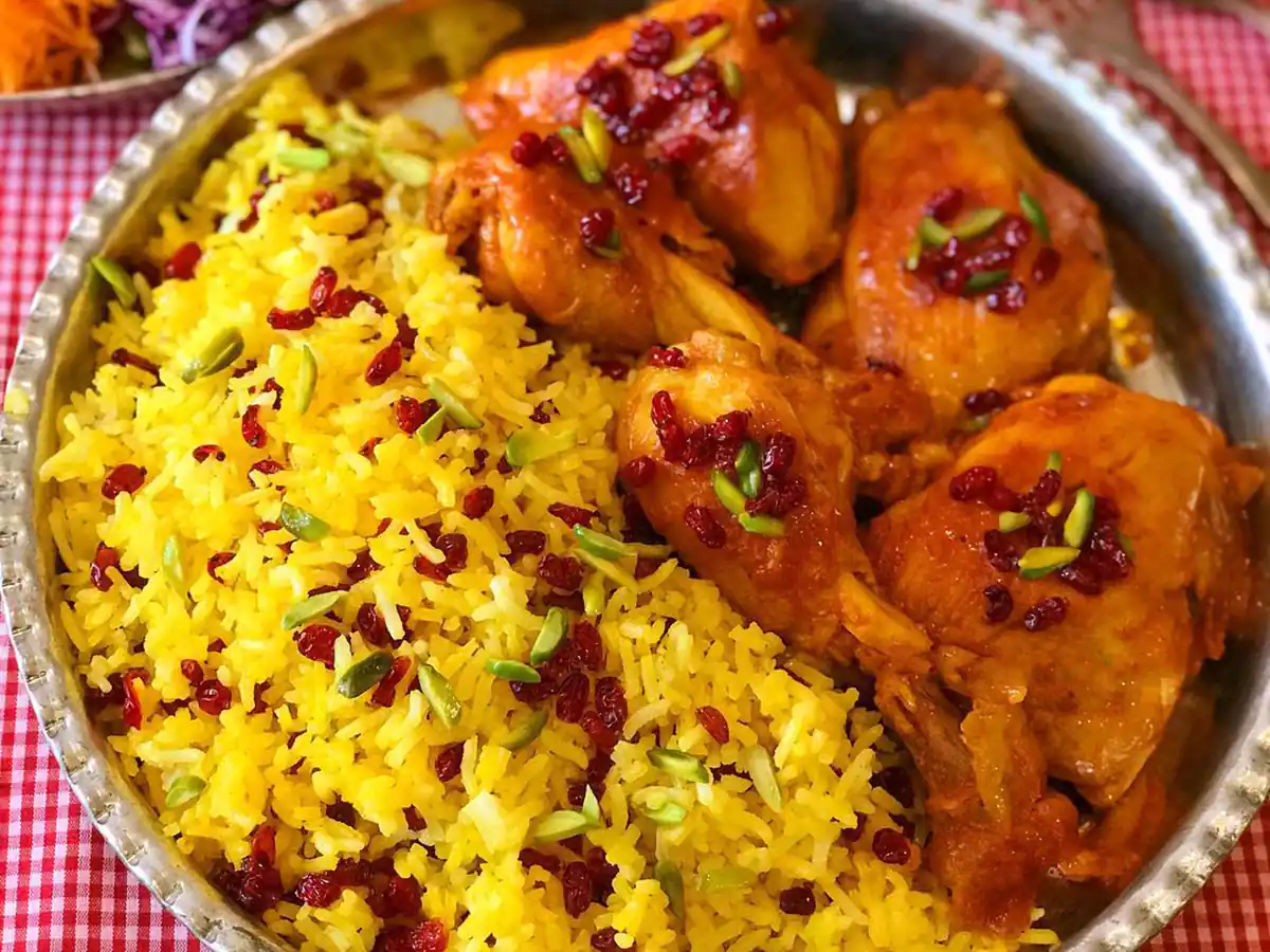 طرز تهیه زرشک پلو با مرغ