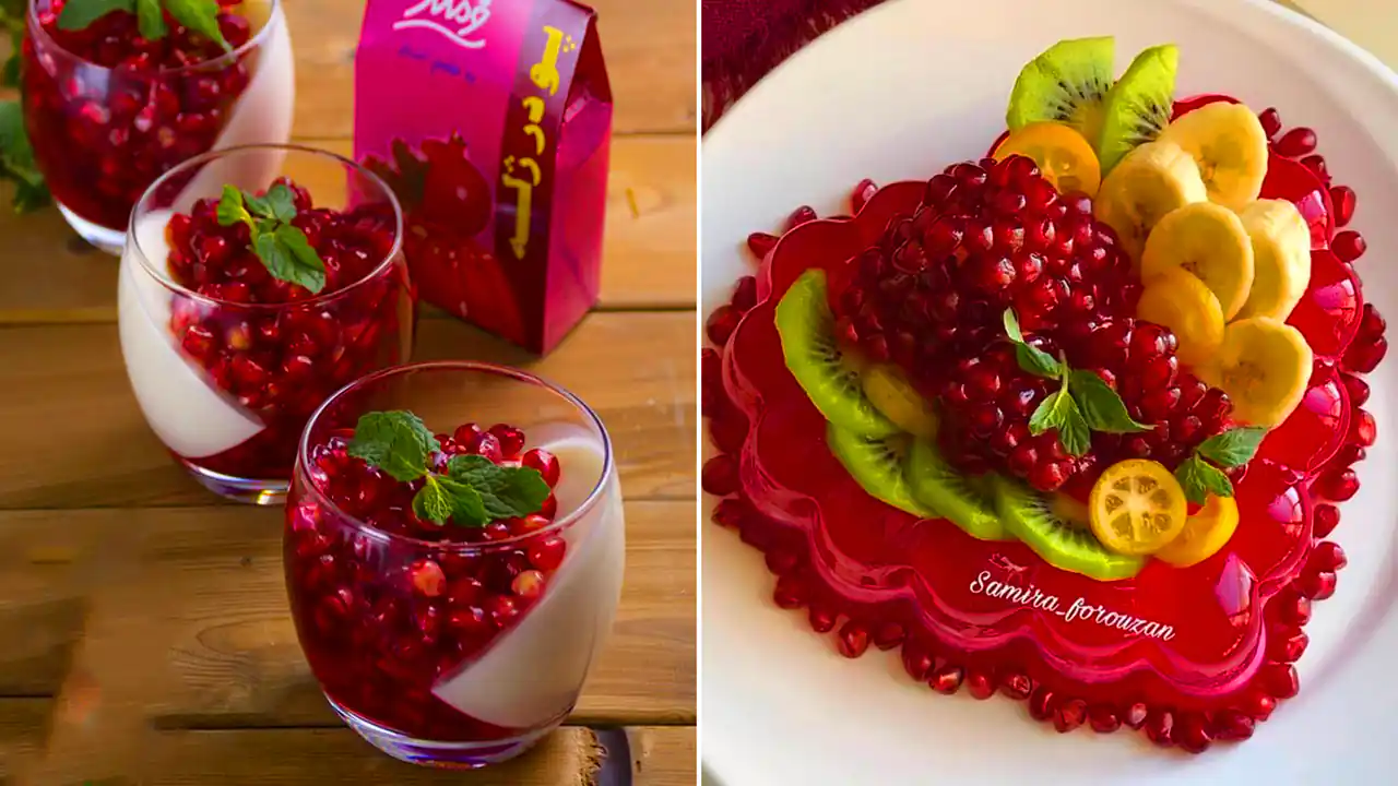 ژله و دسر برای یلدا