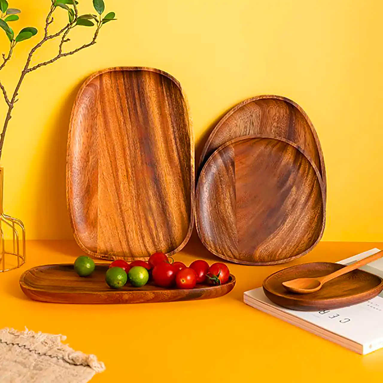 ظروف پذیرایی و سرو چوبی 
