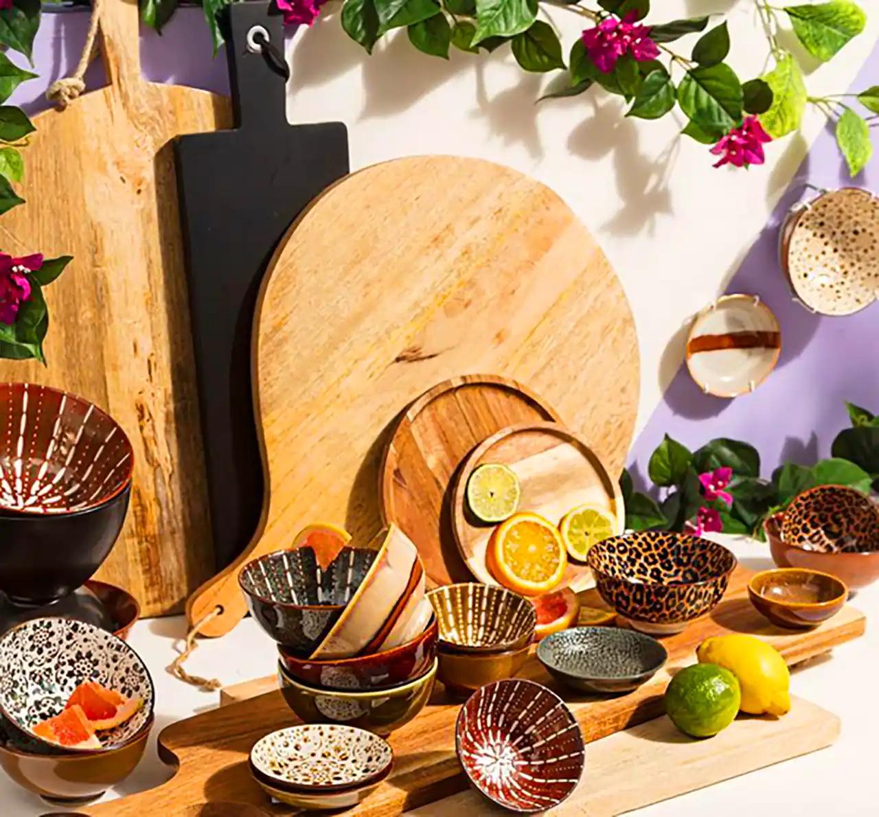 ظروف پذیرایی و سرو چوبی 