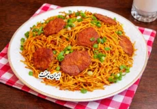 طرز تهیه ماکارونی بدون رب و گوشت