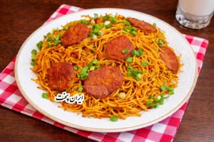 طرز تهیه ماکارونی بدون رب و گوشت